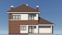 Двухэтажный дом с террасой, балконом и гаражом на 1 машину Rg6266 Фасад3