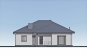 Одноэтажный дом с террасой, 3 спальнями и отделкой облицовочным кирпичом Rg6272 Фасад1