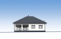 Одноэтажный дом с террасой, тремя спальнями и отделкой штукатуркой. Rg6276 Фасад3