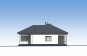 Одноэтажный дом с террасой, тремя спальнями и отделкой штукатуркой. Rg6276 Фасад4