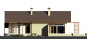 Одноэтажный дом с гаражом, террасами и зимним садом Rg1564z (Зеркальная версия) Фасад4