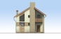 Дом с мансардой и балконом Rg1572z (Зеркальная версия) Фасад1