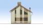 Дом с мансардой и балконом Rg1572z (Зеркальная версия) Фасад3