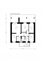 Одноэтажный дом с террасой Rg1578z (Зеркальная версия) План2