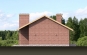 Одноэтажный дом с террасой Rg1578z (Зеркальная версия) Фасад4