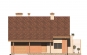 Дом с мансардой, гаражом, террасой и балконом Rg1579z (Зеркальная версия) Фасад1