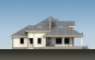 Дом с мансардой, гаражом, террасой и балконами Rg1583z (Зеркальная версия) Фасад3