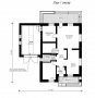 Дом с мансардой, подвалом, гаражом, террасой и балконом Rg1585z (Зеркальная версия) План2
