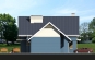Дом с мансардой, гаражом, террасой и балконами Rg1588z (Зеркальная версия) Фасад3