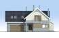 Дом с мансардой, гаражом на 2 машины, террасой и балконами Rg1620z (Зеркальная версия) Фасад1