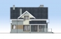 Дом с мансардой, гаражом на 2 машины, террасой и балконами Rg1620z (Зеркальная версия) Фасад2