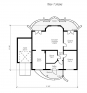 Одноэтажный дом с гаражом, эркером и террасой Rg1623z (Зеркальная версия) План2