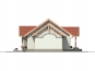 Одноэтажный дом с гаражом, эркером и террасой Rg1623z (Зеркальная версия) Фасад4
