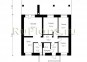 Проект одноэтажного коттеджа 86 м2 Rg3826z (Зеркальная версия) План1