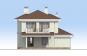 Двухэтажный дом с гаражом, террасой и балконами Rg3223z (Зеркальная версия) Фасад3