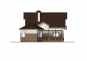 Дом с мансардой и верандой-столовой Rg3240 Фасад4