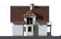 Одноэтажный дом с мансардой, эркером, гаражом на 2 машины и балконами Rg3246z (Зеркальная версия) Фасад3