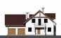 Одноэтажный дом с мансардой, эркером, гаражом на 2 машины, верандой и балконами Rg3316 Фасад1