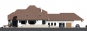 Дом с мансардой, гаражом на 2 машины, навесом, террасой и балконом Rg3327z (Зеркальная версия) Фасад1