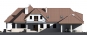 Дом с мансардой, гаражом на 2 машины, навесом, террасой и балконом Rg3327z (Зеркальная версия) Фасад4