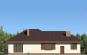 Одноэтажный дом с эркером, гаражом и террасой Rg3330z (Зеркальная версия) Фасад1