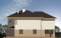 Проект комфортного двухэтажного дома с цоколем и гаражом Rg3343 Фасад1