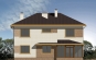 Проект комфортного двухэтажного дома с цоколем и гаражом Rg3343 Фасад2