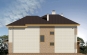 Проект комфортного двухэтажного дома с цоколем и гаражом Rg3343 Фасад3