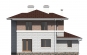 Двухэтажный дом с гаражом, террасой и балконами Rg3347z (Зеркальная версия) Фасад2