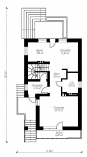 Проект узкого дома с мансардой, цоколем и гаражом Rg3352z (Зеркальная версия) План2