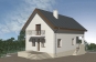 Проект узкого дома с мансардой, цоколем и гаражом Rg3352z (Зеркальная версия) Вид3