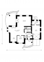 Проект компактного одноэтажного дома с гаражом и мансардой Rg3361z (Зеркальная версия) План2