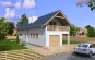 Проект дома с мансардой и гаражом для узкого участка Rg3384z (Зеркальная версия) Вид2