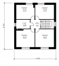 Проект небольшого одноэтажного дома с мансардой Rg3422z (Зеркальная версия) План4