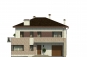 Проект двухэтажного дома с гаражом Rg3423z (Зеркальная версия) Фасад1