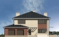 Проект двухэтажного дома c большим гаражом и террасой Rg3428z (Зеркальная версия) Фасад2