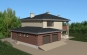 Проект двухэтажного дома c большим гаражом и террасой Rg3428z (Зеркальная версия) Вид4