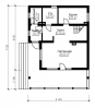 Проект небольшого одноэтажного дома с мансардой Rg3429z (Зеркальная версия) План2
