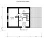Проект компактного одноэтажного коттеджа с мансардой и гаражом Rg3430z (Зеркальная версия) План4