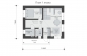 Проект небольшого одноэтажного дома с мансардой Rg3431z (Зеркальная версия) План2