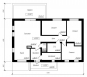 Проект удобного одноэтажного дома Rg3438z (Зеркальная версия) План2