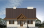 Проект экономичного жилого дома с цоколем Rg3558 Фасад3