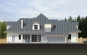 Проект просторного дома из газобетона Rg3669z (Зеркальная версия) Фасад3