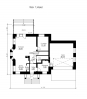 Проект одноэтажного дома с мансардой Rg3676z (Зеркальная версия) План2