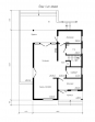 Проект одноэтажного дома с чердаком Rg3817z (Зеркальная версия) План2