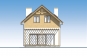 Одноэтажный дом с мансардой, французским балконом и террасой Rg3903 Фасад3