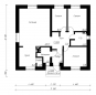 Проект одноэтажного коттеджа Rg3928z (Зеркальная версия) План2