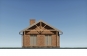 Эскизный проект одноэтажного гостевого дома с террасой и облицовкой кирпичем Rg3940 Фасад3