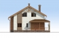 Одноэтажный дом с мансардой, эркером, террасой и балконом Rg3943z (Зеркальная версия) Фасад1
