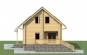 Проект одноэтажного деревянного дома с мансардой Rg3950z (Зеркальная версия) Фасад2